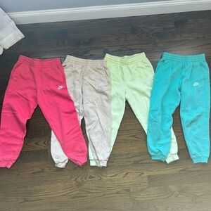 Nike Kids Sweatpants Set - Pink, Beige, Green, Blue